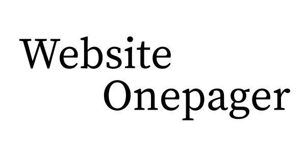 Website Template Onepager